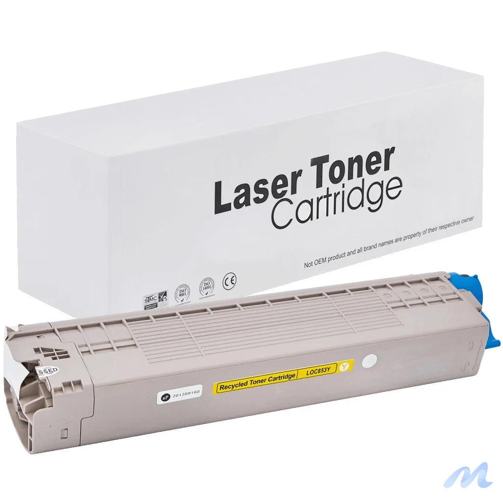 Toner for Oki | 45862837 | rem. | yellow | 7300 pag. | neutral box