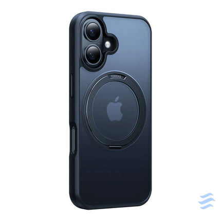 Torras Ostand Pro Case for iPhone 16 Plus (Black) Protective cases for smartphones