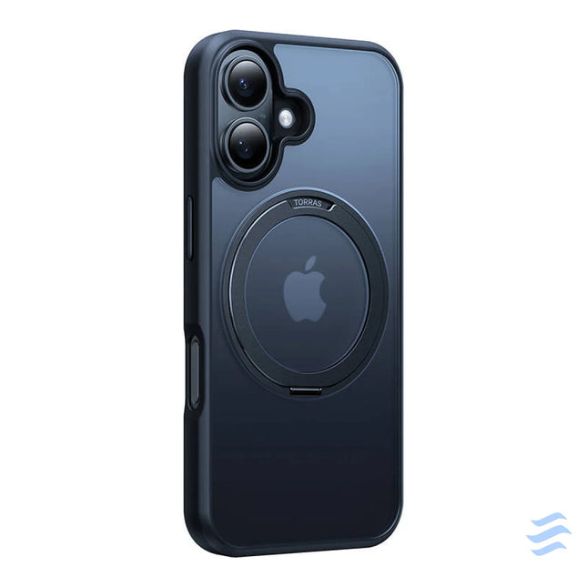 Torras Ostand Pro Case for iPhone 16 Plus (Black) Protective cases for smartphones