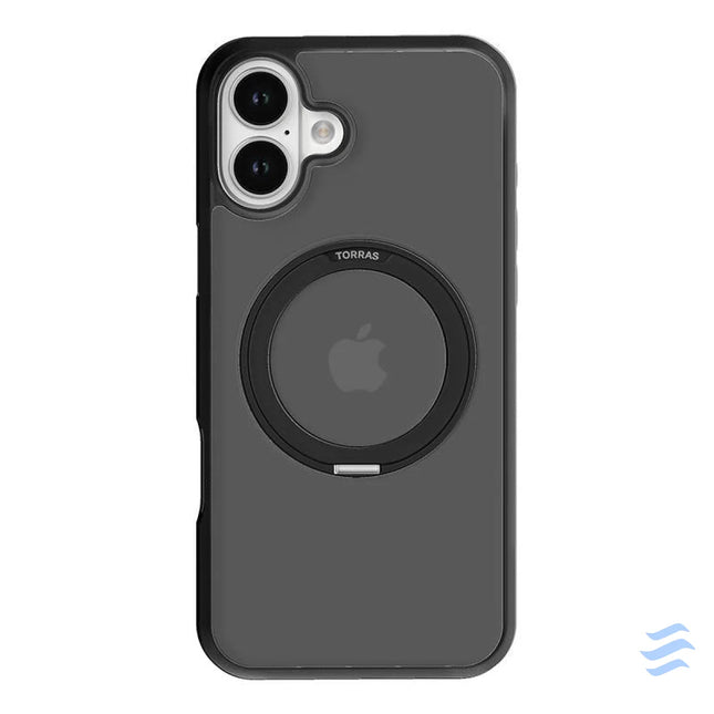 Torras Ostand Pro Case for iPhone 16 Plus (Black) Protective cases for smartphones
