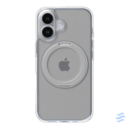 Torras Ostand Pro Case for iPhone 16 Plus (Transparent) Protective cases for smartphones