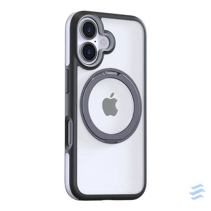 Torras Ostand R Fusion Case for iPhone 16 (Black) Protective cases for smartphones