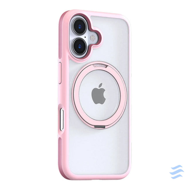 Torras Ostand R Fusion Case for iPhone 16 (Pink) Protective cases for smartphones