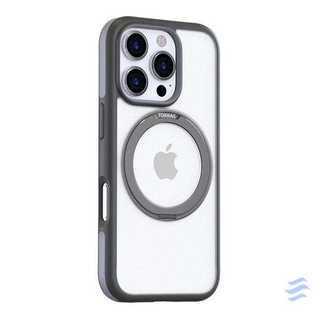 Torras Ostand R Fusion Case for iPhone 16 Pro (Gray) Protective cases for smartphones