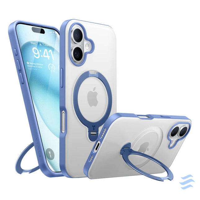 Torras Ostand Spin Case for iPhone 16 (Blue) Protective cases for smartphones