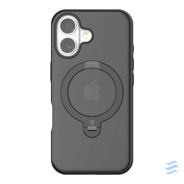 Torras Ostand Spin Case for iPhone 16 Plus (Black) Protective cases for smartphones