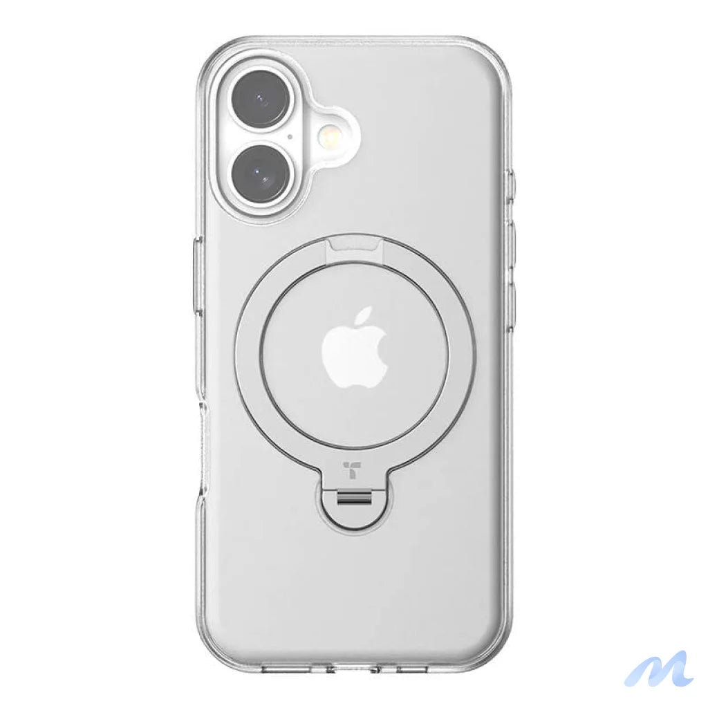 Torras Ostand Spin Case for iPhone 16 Plus (Transparent)