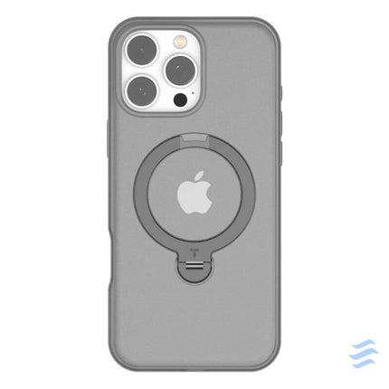 Torras Ostand Spin Case for iPhone 16 Pro Max (Gray) Protective cases for smartphones