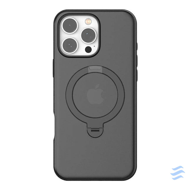 Torras Ostand Spin Case for iPhone 16 ProMax (Black) Protective cases for smartphones