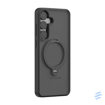 Torras Ostand Spin Series phone case for Samsung S25 (black) Protective cases for smartphones