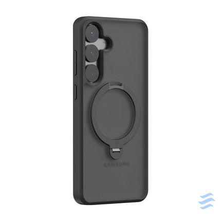Torras Ostand Spin Series Phone Case for Samsung S25 + (black) Protective cases for smartphones