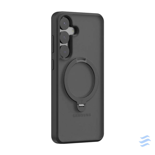 Torras Ostand Spin Series Phone Case for Samsung S25 + (black) Protective cases for smartphones