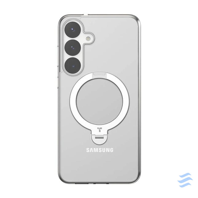 Torras Ostand Spin Series phone case for Samsung S25 (transparent) Protective cases for smartphones