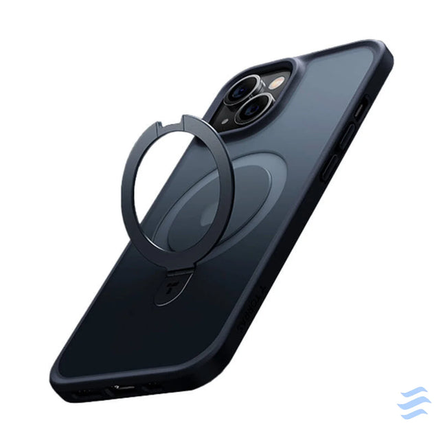 Torras phone case UPRO Ostand Matte for iPhone 15 (black) Protective cases for smartphones