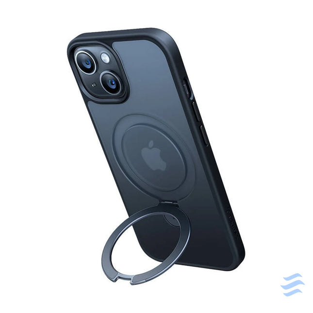 Torras phone case UPRO Ostand Matte for iPhone 15 (black) Protective cases for smartphones