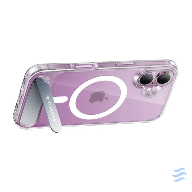 Torras Pstand Series Case for iPhone 16 Plus (transparent) Protective cases for smartphones