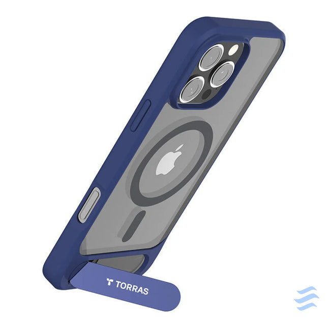 Torras Pstand Series Case for iPhone 16 Pro (Blue) Protective cases for smartphones