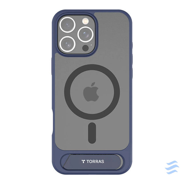 Torras Pstand Series Case for iPhone 16 Pro (Blue) Protective cases for smartphones