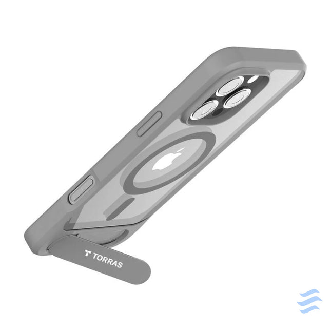 Torras Pstand Series Case for iPhone 16 Pro Max (gray) Protective cases for smartphones