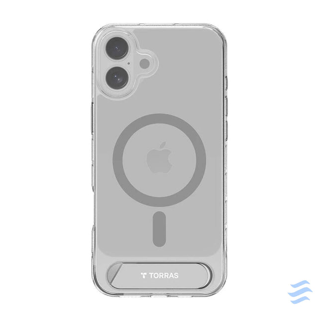 Torras Pstand Series Case for iPhone 16 (Transparent) Protective cases for smartphones
