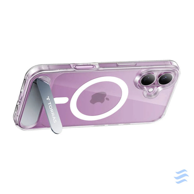 Torras Pstand Series Case for iPhone 16 (Transparent) Protective cases for smartphones