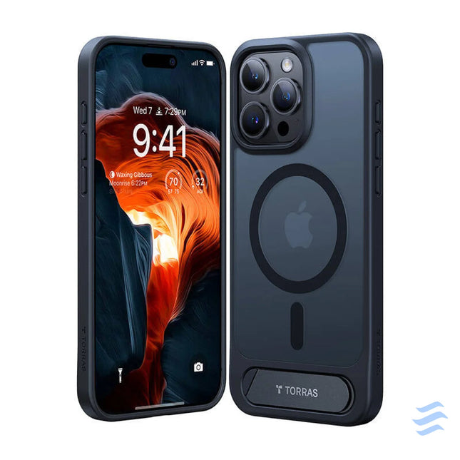 Torras UPRO Pstand Case for iPhone 15 Pro Max (black) Protective cases for smartphones