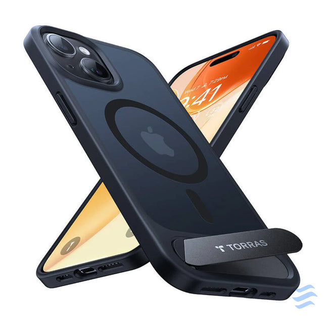 Torras UPRO Pstand Case for iPhone 15 Pro Max (black) Protective cases for smartphones
