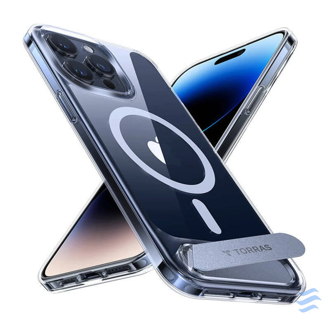 Torras UPRO Pstand Case for iPhone 15 Pro Max (transparent) Protective cases for smartphones