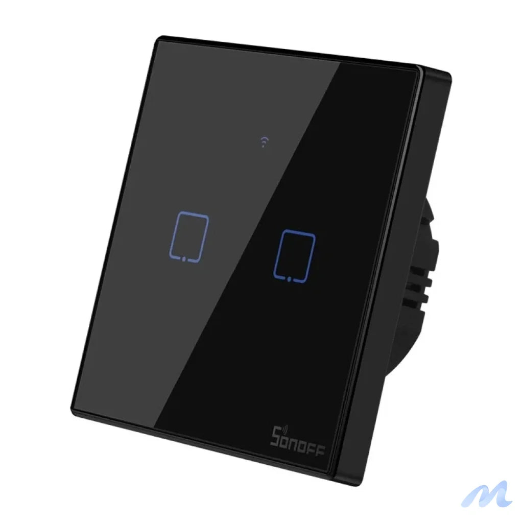 Touch light switch WiFi + RF 433 Sonoff T3 EU TX (2-channel)