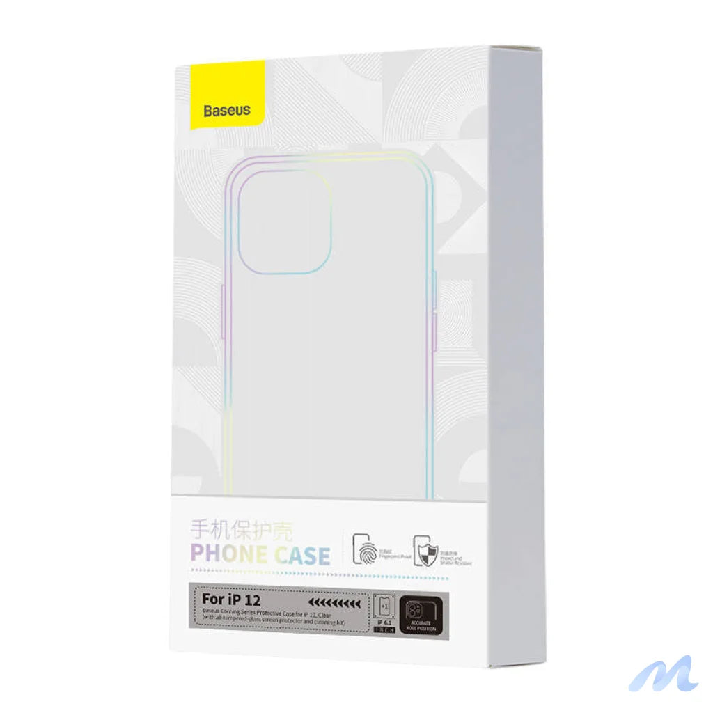 Transparent Case and Tempered Glass set Baseus Corning for iPhone 12