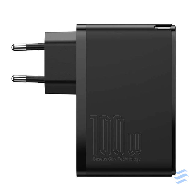 Travel Charger Baseus GaN2 Pro Quick 2x USB + 2x USB C 100W EU (Black) mains chargers