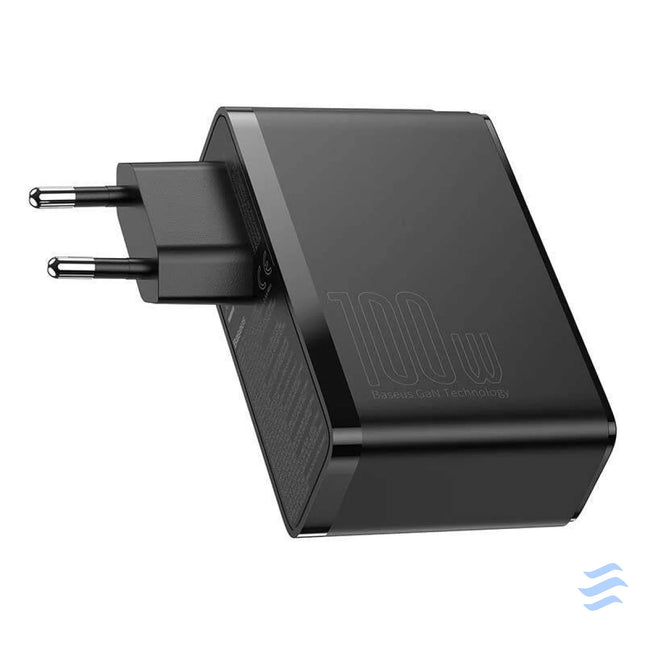 Travel Charger Baseus GaN2 Pro Quick 2x USB + 2x USB C 100W EU (Black) mains chargers