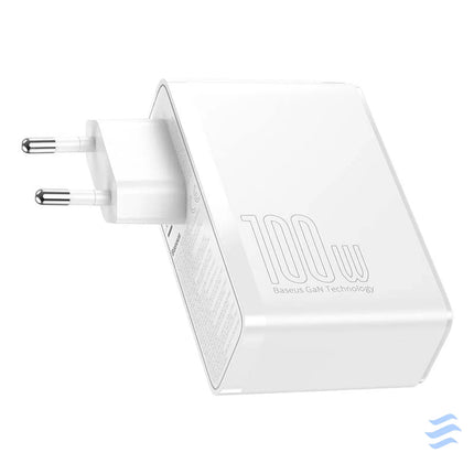 Travel Charger Baseus GaN2 Pro Quick 2x USB + 2x USB C 100W EU (white) mains chargers