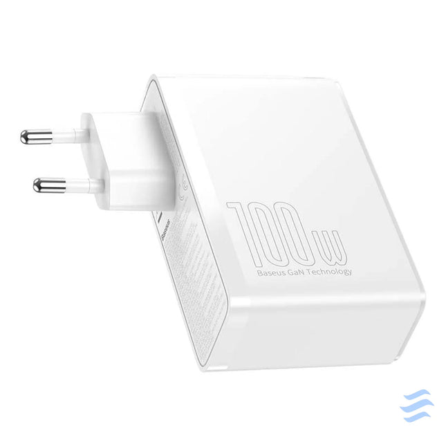 Travel Charger Baseus GaN2 Pro Quick 2x USB + 2x USB C 100W EU (white) mains chargers