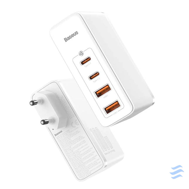 Travel Charger Baseus GaN2 Pro Quick 2x USB + 2x USB C 100W EU (white) mains chargers
