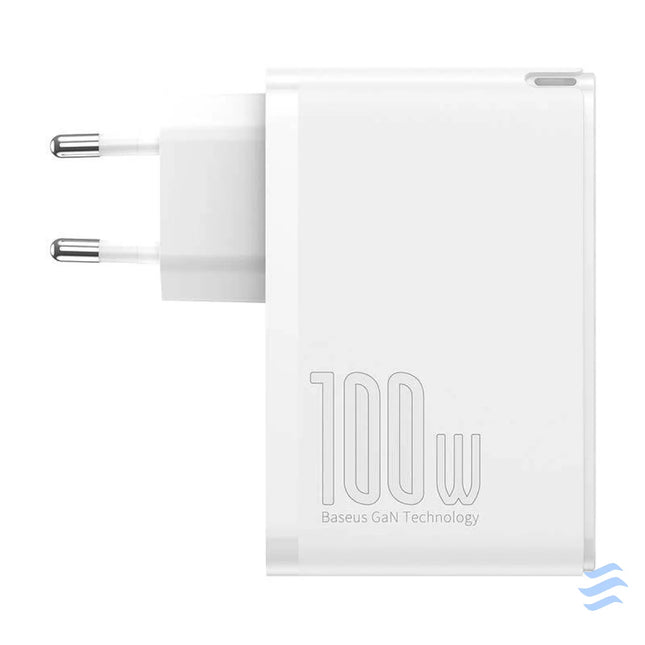 Travel Charger Baseus GaN2 Pro Quick 2x USB + 2x USB C 100W EU (white) mains chargers