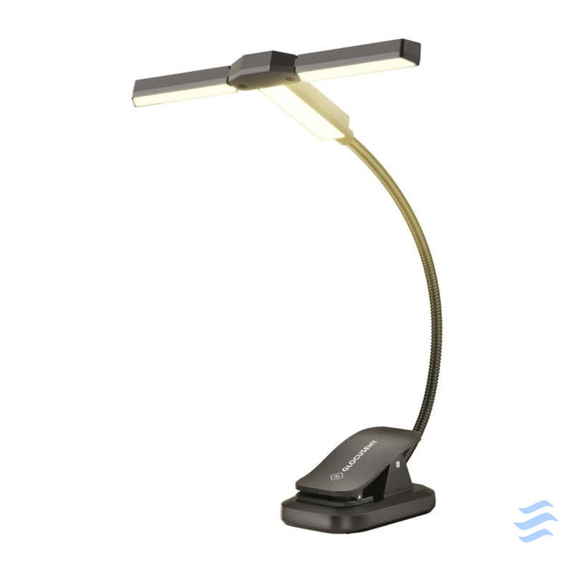 Tri Head Book Light Glocusent GLCSNTA2302 USB C 1000mAh Black Desk and night lamps