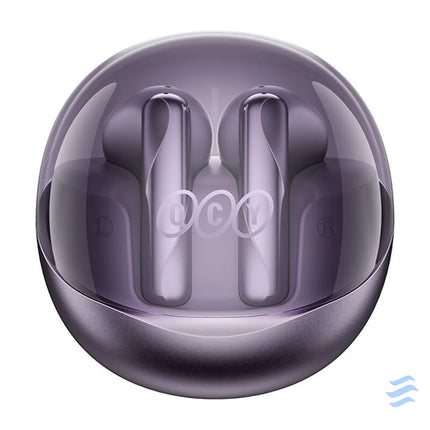 TWS QCY AilyBuds Clear T32 Headphones (purple) TWS