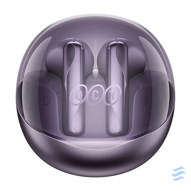 TWS QCY AilyBuds Clear T32 Headphones (purple) TWS