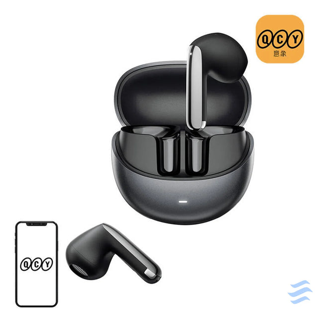 TWS QCY AilyBuds Pro + HT10 Pro Headphones ANC (black) TWS