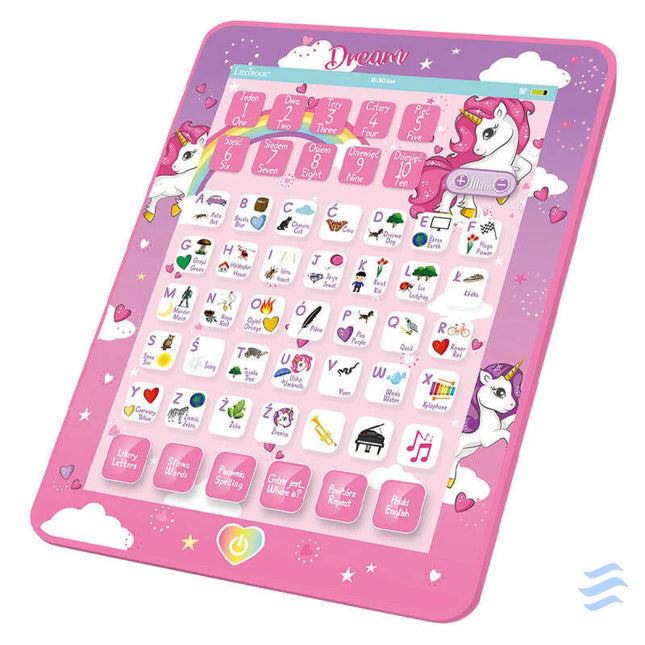 Unicorn bilingual talking educational tablet Educational and interactive