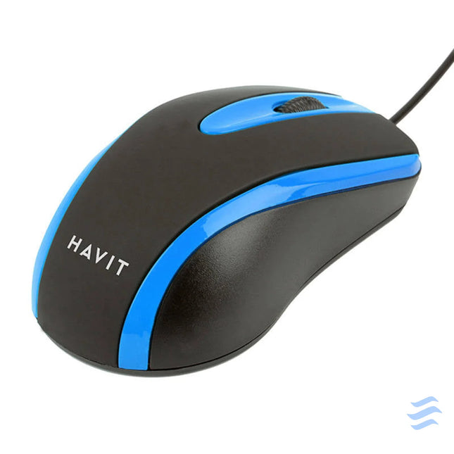 Universal mouse Havit MS753 (black & blue) Wired