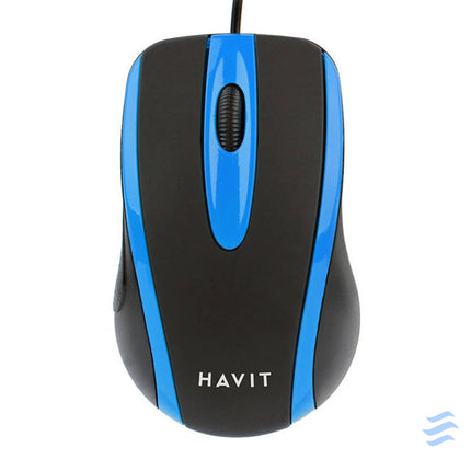 Universal mouse Havit MS753 (black & blue) Wired