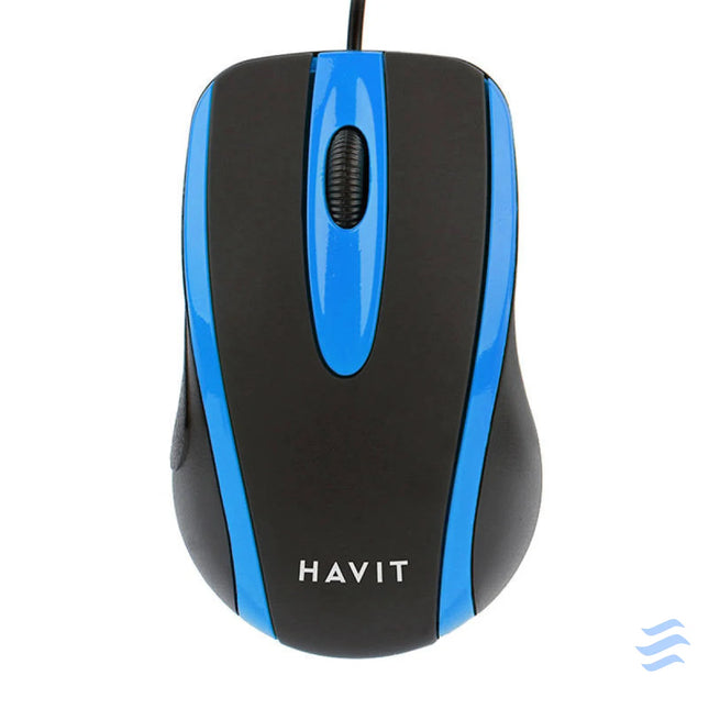 Universal mouse Havit MS753 (black & blue) Wired