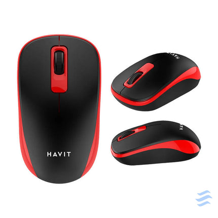 Universal wireless mouse Havit MS626GT (black&red) Wireless
