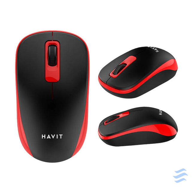 Universal wireless mouse Havit MS626GT (black&red) Wireless