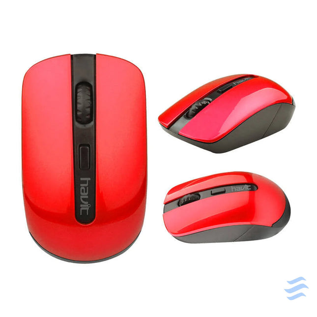 Universal wireless mouse Havit MS989GT (black&red) Wireless