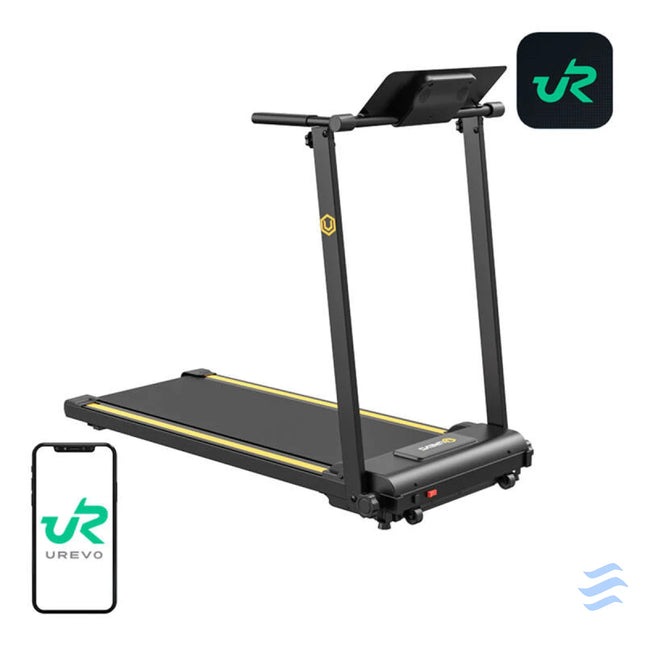 UREVO Foldi Mini folding electric treadmill (black and orange) Electric treadmills