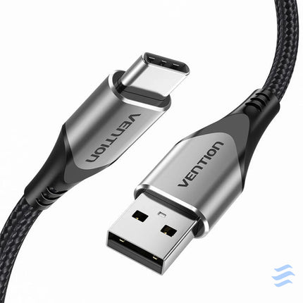 USB 2.0 A to USB C 3A cable 0.5m Vention CODHD gray USB to USB C