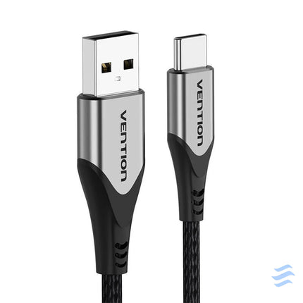 USB 2.0 A to USB C 3A cable 0.5m Vention CODHD gray USB to USB C